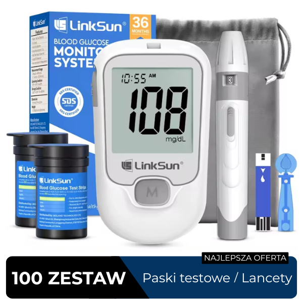 Miernik CukroCare™ z Paskami i Lancetami