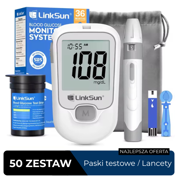 Miernik CukroCare™ z Paskami i Lancetami