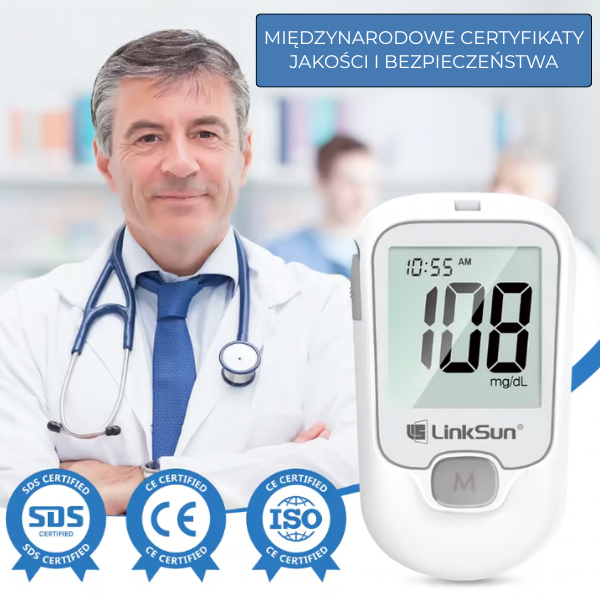Miernik CukroCare™ z Paskami i Lancetami
